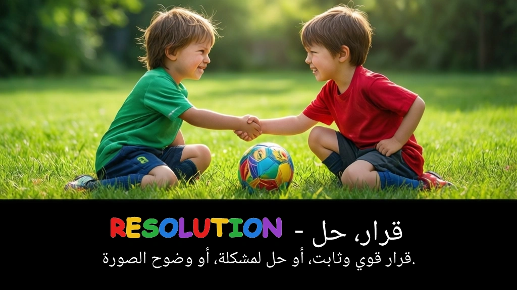 Arabic Illustration for resolution